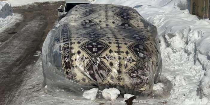 Dondurucu soğuklara karşı battanyalı önlem