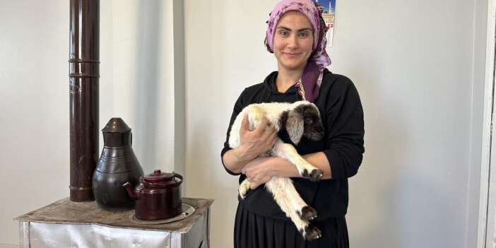 Annesiz kalan kuzu ailenin ‘Umut'u oldu