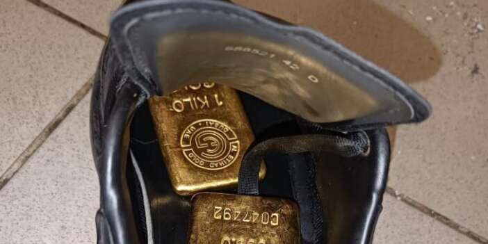 Ayakkabı içerisinde 41 kilo altın ele geçirildi