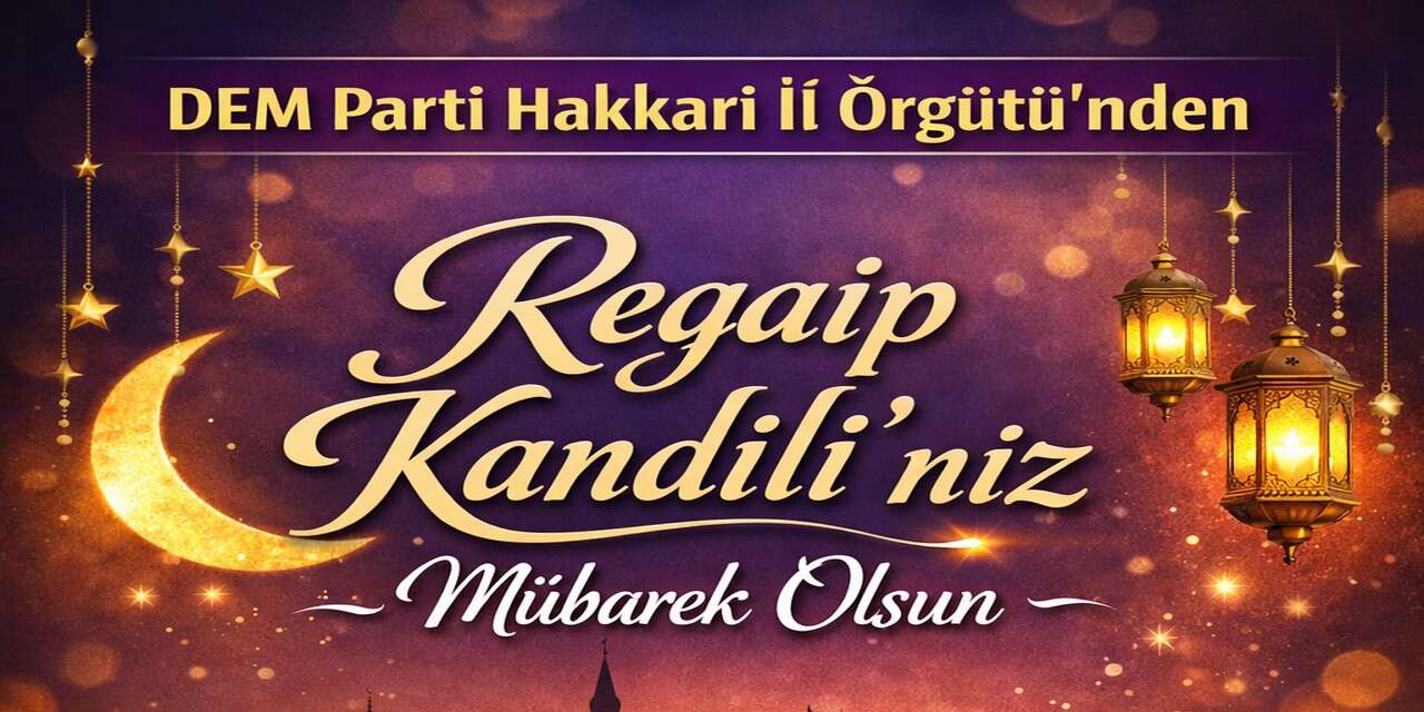 DEM Parti Hakkari İl Örgütü’nden Kandil mesajı
