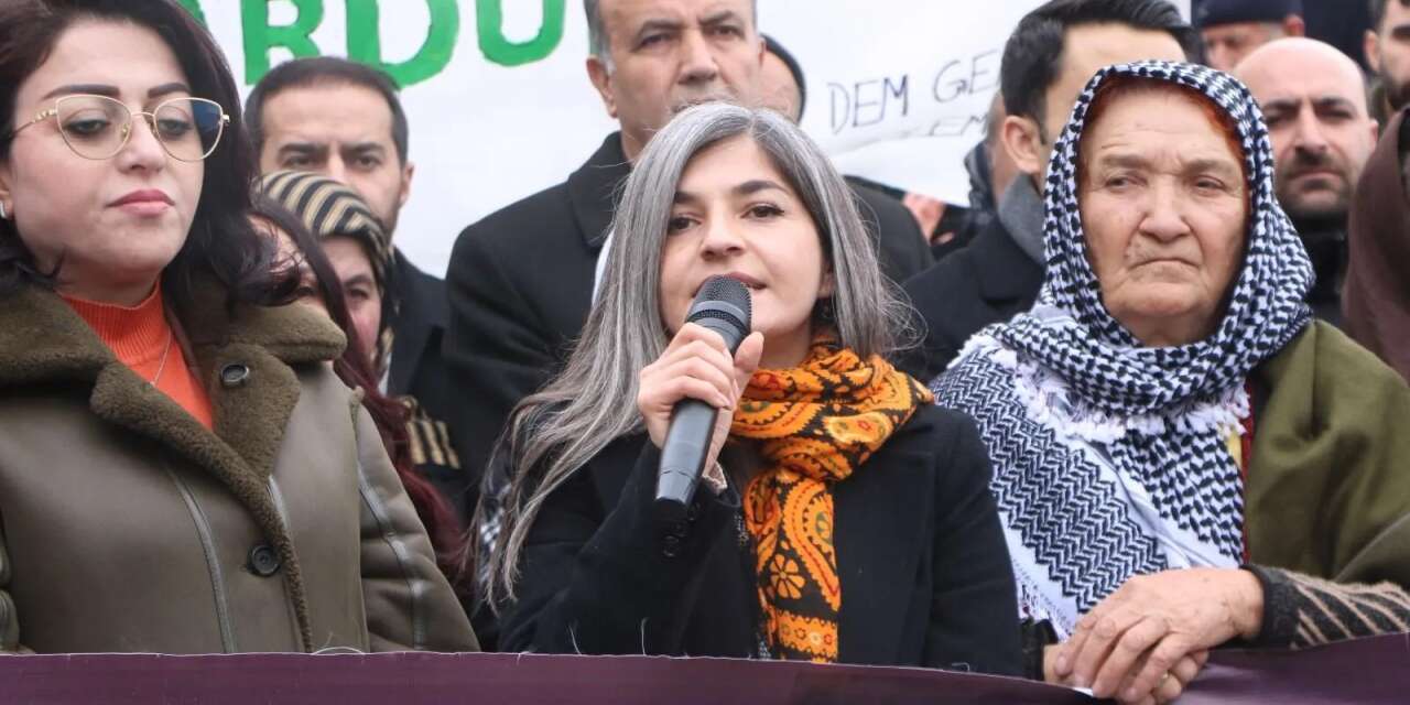 Hakkari DEM Parti’den Suriye için yürüyüş düzenledi