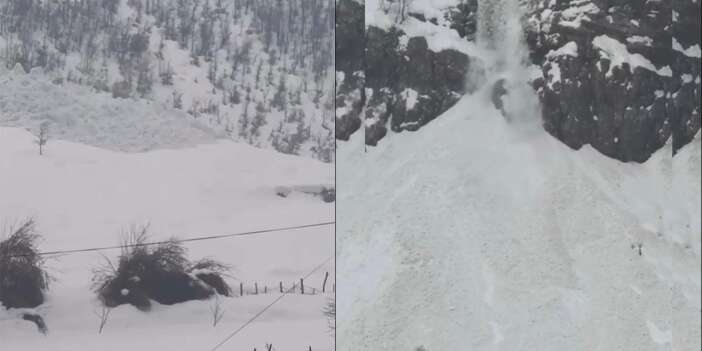 Beytüşşebap karayoluna çığ düştü