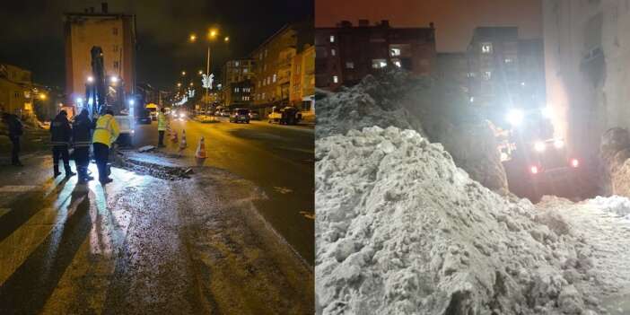Hakkari’de kar, tuzlama ve yol onarım çalışmaları