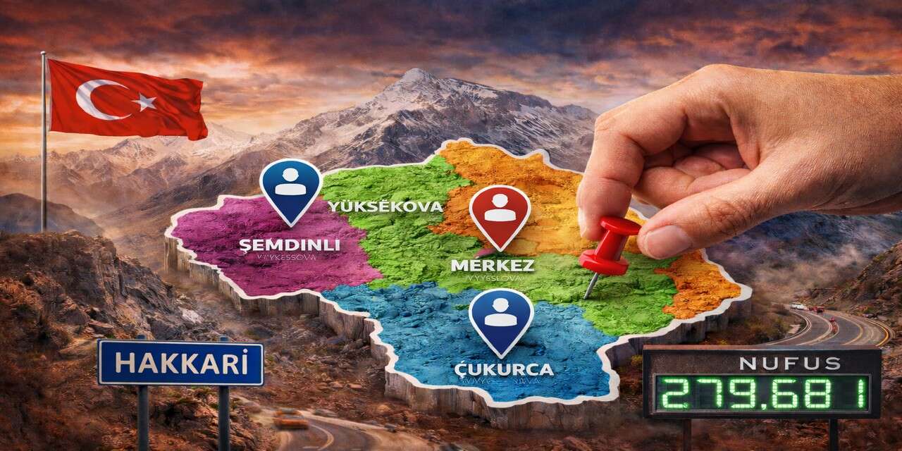 Hakkâri’nin Nüfus Haritası Güncellendi