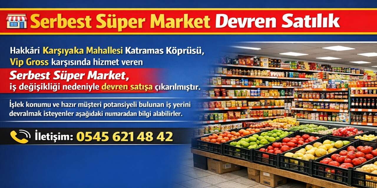 Serbest Süper market devren satılık