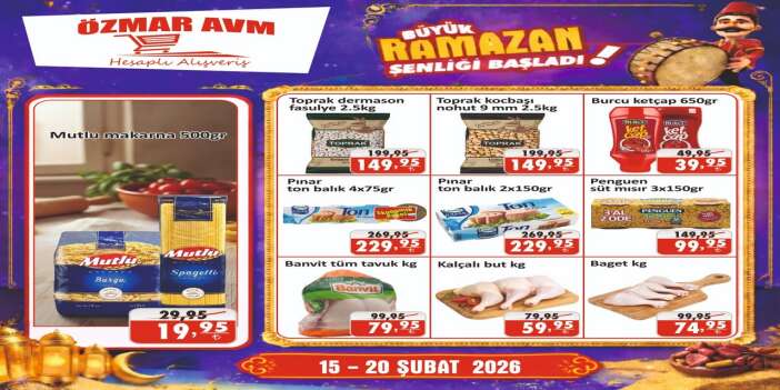 Özmar AVM'de büyük Ramazan şenliği başladı