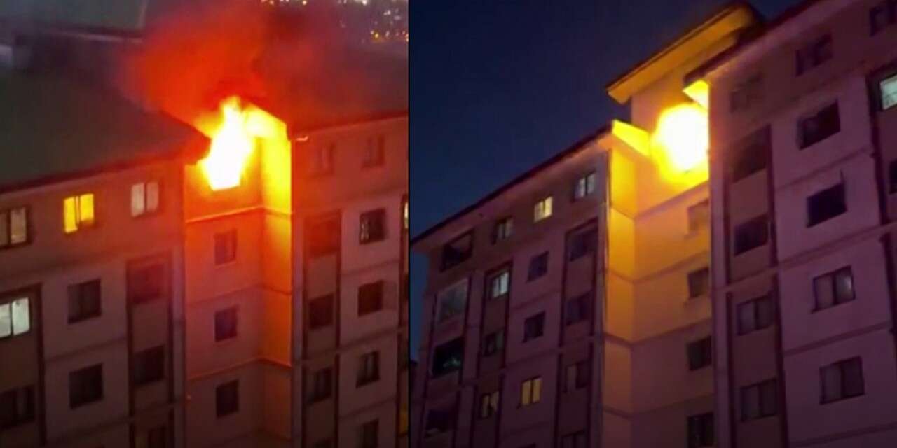 Binada mahsur kalan 13 kişiyi itfaiye ekipleri kurtardı