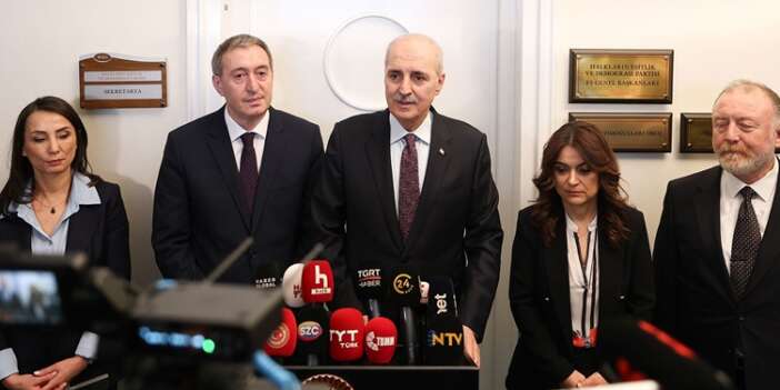 Kurtulmuş’tan DEM Parti’ye ziyaret: ‘Türkiye asla ve asla geriye dönmeyecek’