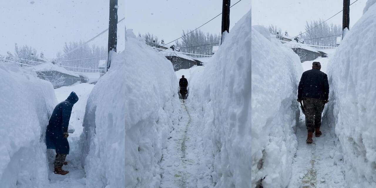 Kar kalınlığı insan boyunu geçti