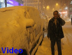 Hakkari'de kar kalınlığı 1 metreyi buldu