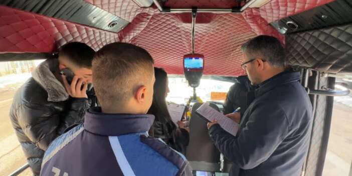 Yolcu minibüsleri denetlendi