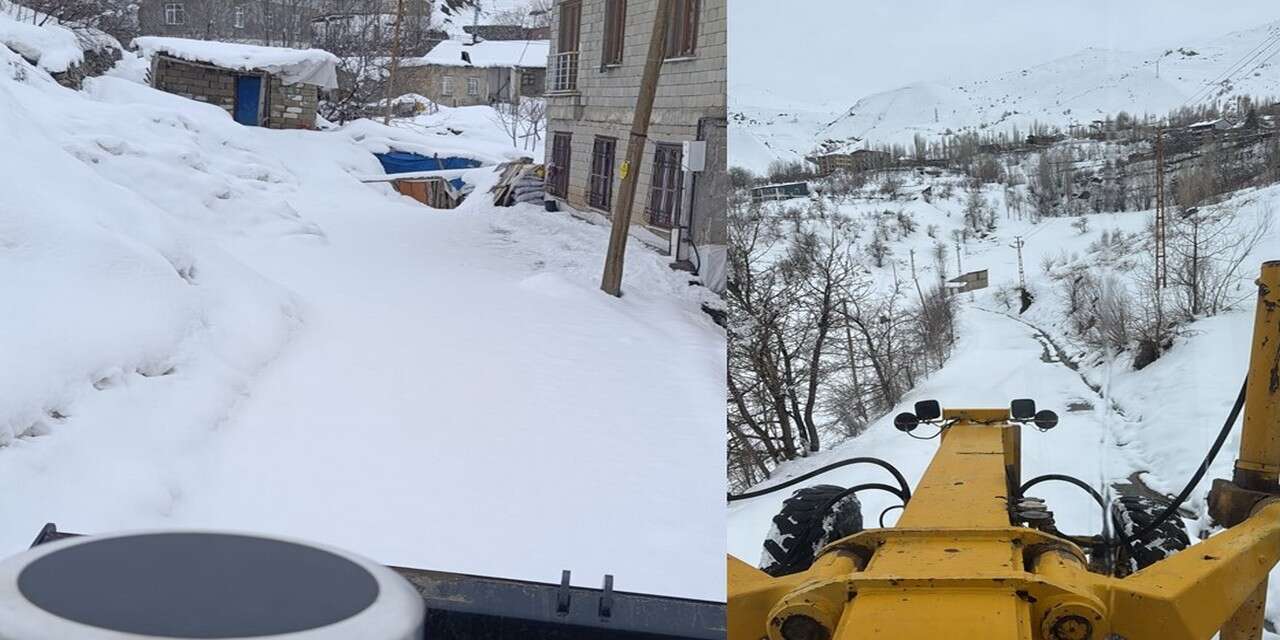 Hakkari’de karla mücadele sürüyor