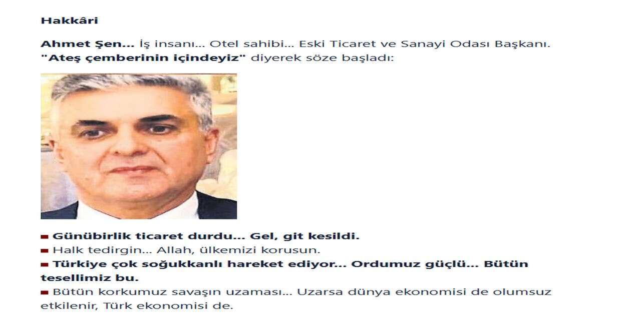 Ateş çemberinin içindeyiz