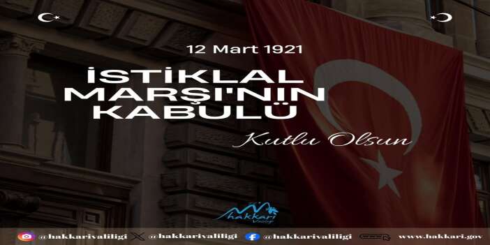 Vali Taşyapan’dan 12 Mart İstiklal Marşı Mesajı