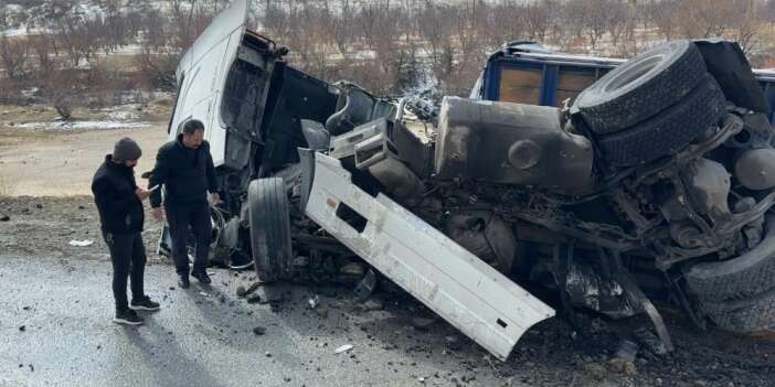 Buzlama kazaya neden oldu 1 yaralı