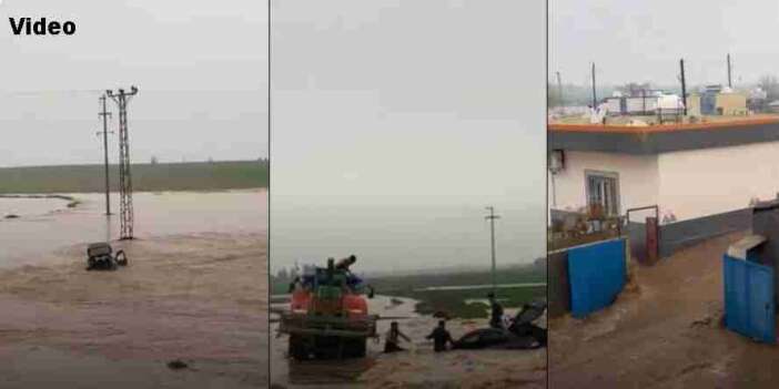 Mardin’de dereler taştı, yollar göle döndü
