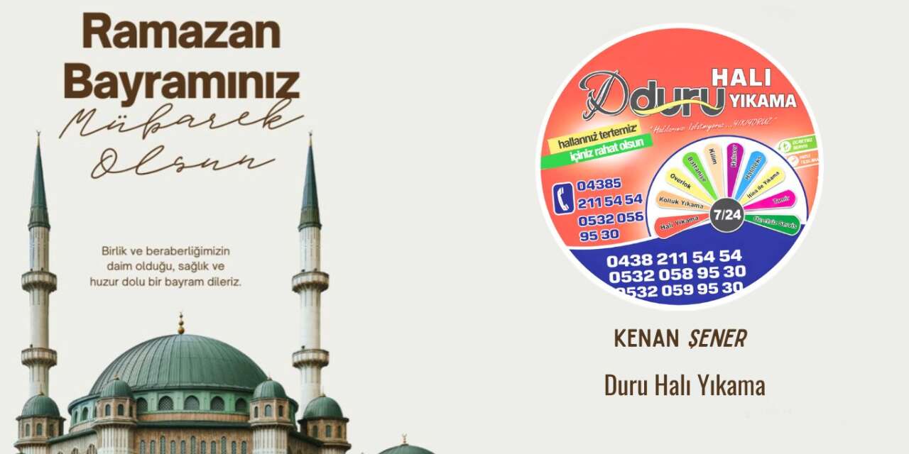 Duru Halı Yıkama’dan Ramazan Bayramı Mesajı
