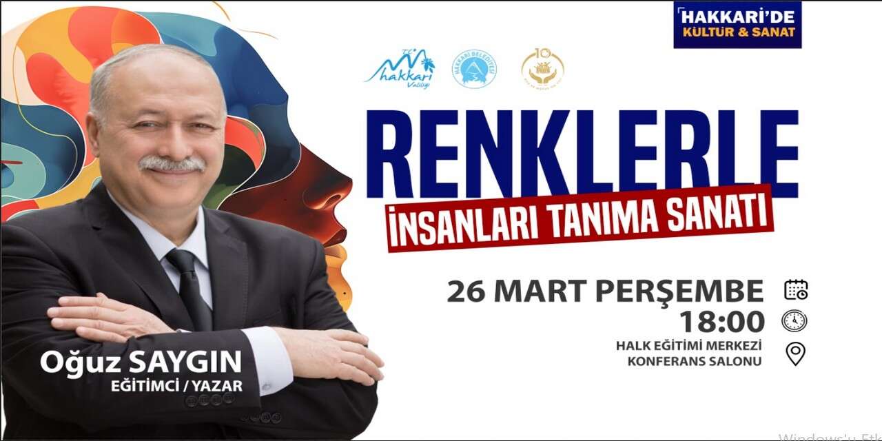 Eğitimci Yazar Oğuz Saygın Hakkâri’de söyleşi düzenliyor