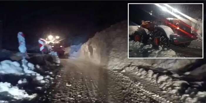 Hakkari-Şırnak karayolu çığ nedeniyle ulaşıma kapandı