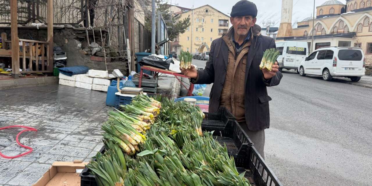Hakkari'de yılın ilk pancarları tezgâhlarda yerini aldı