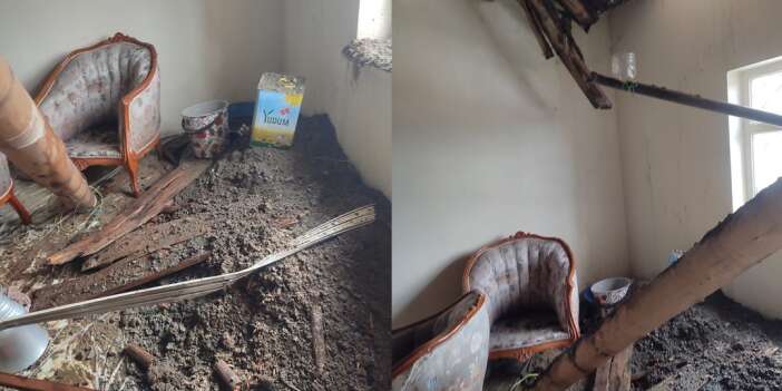 Hakkari’de 6 kişini kaldığı ev çöktü