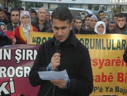 Hakkari'de roboski katliamı protestu