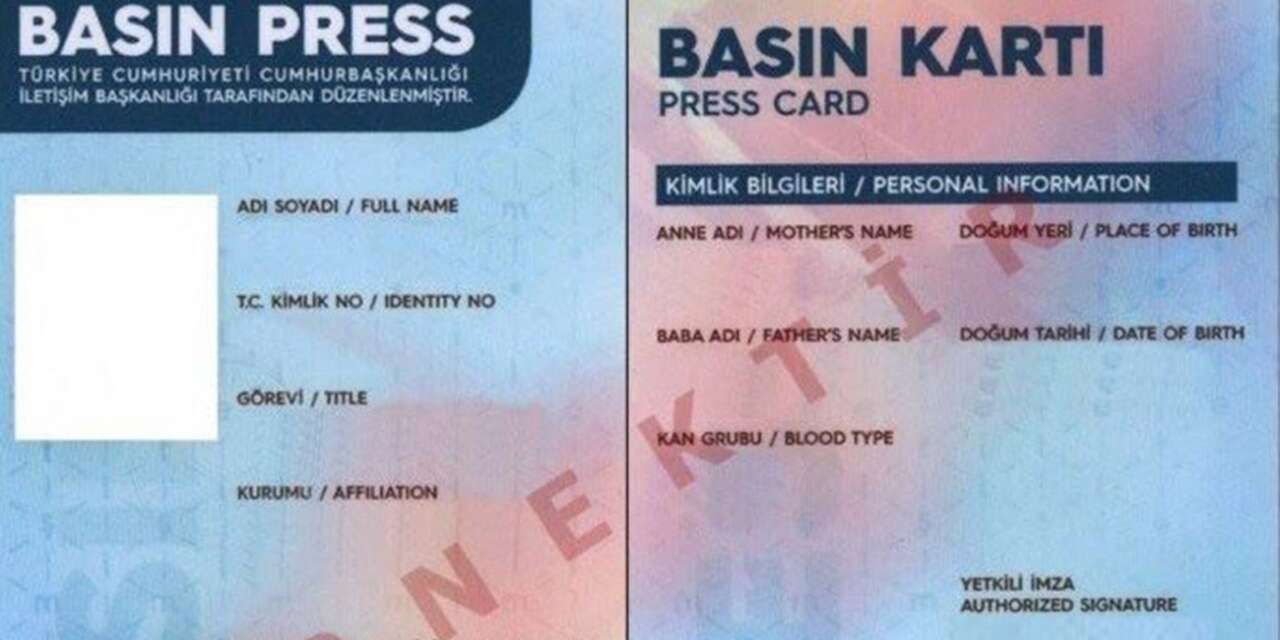 Sarı Basın kartı artık tek başına kimlik sayılacak