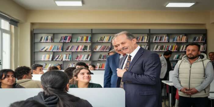 Vali Taşyapan’dan Kütüphane ve ASM Ziyareti
