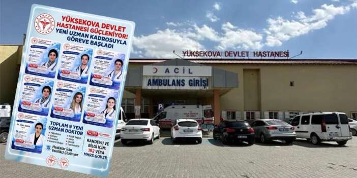 Yüksekova'da doktor sayısı 60'e yükseldi