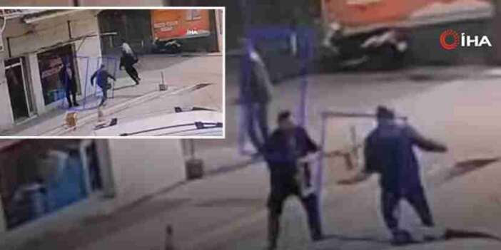 Dehşet anı kamerada! Tartışma kanlı bitti