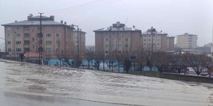 Lisenin bahçesi sular altında kaldı