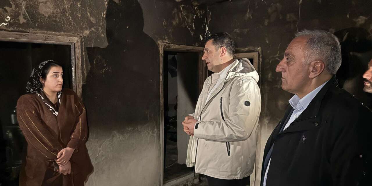 Başkan Şakar'dan evi yanan aileye geçmiş olsun ziyareti