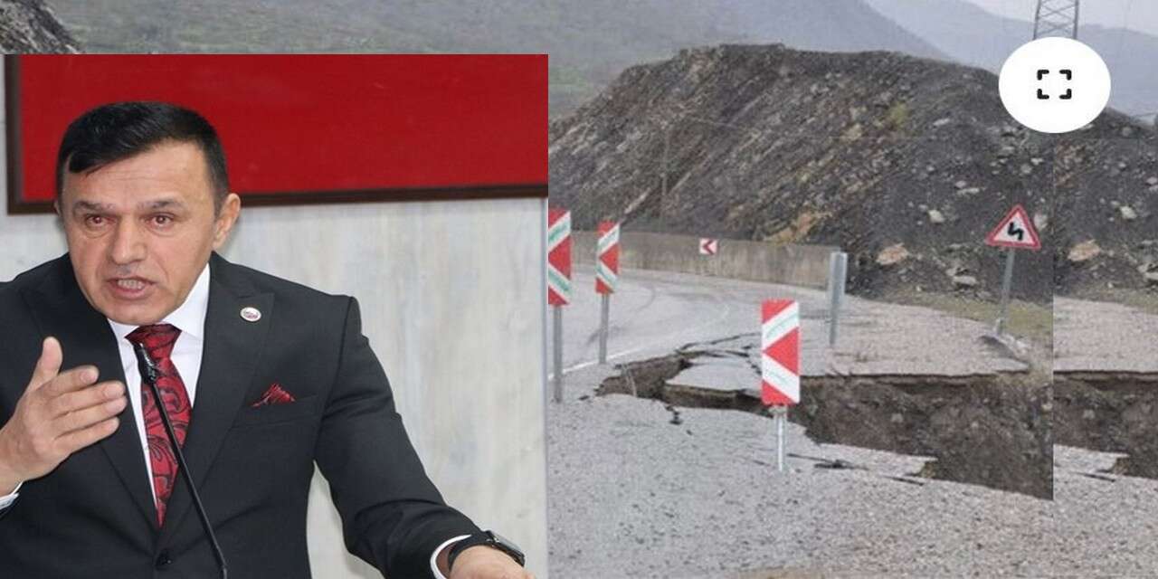 Başkan Arslan, Hakkari’de yollar çöküyor