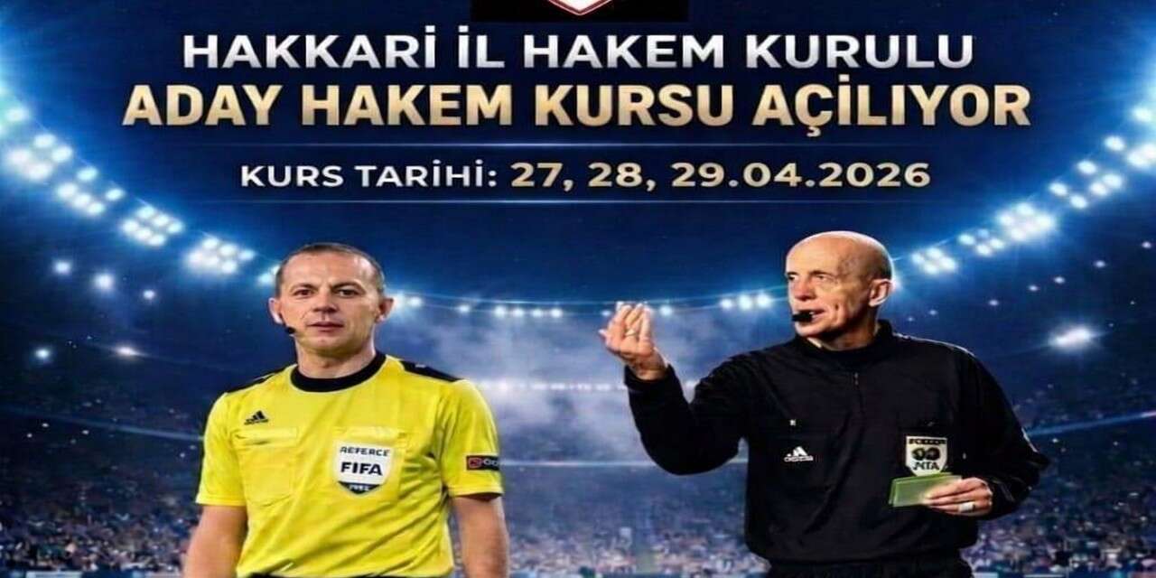 Hakkari’de aday hakem kursu açılıyor