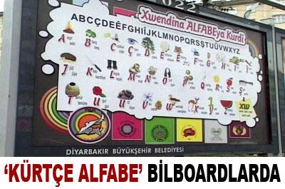KÜRTÇE ALFABETİKLER BİLBORDLARDA
