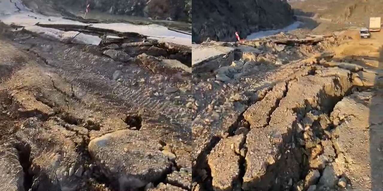 Hakkari-Van karayolu delik deşik