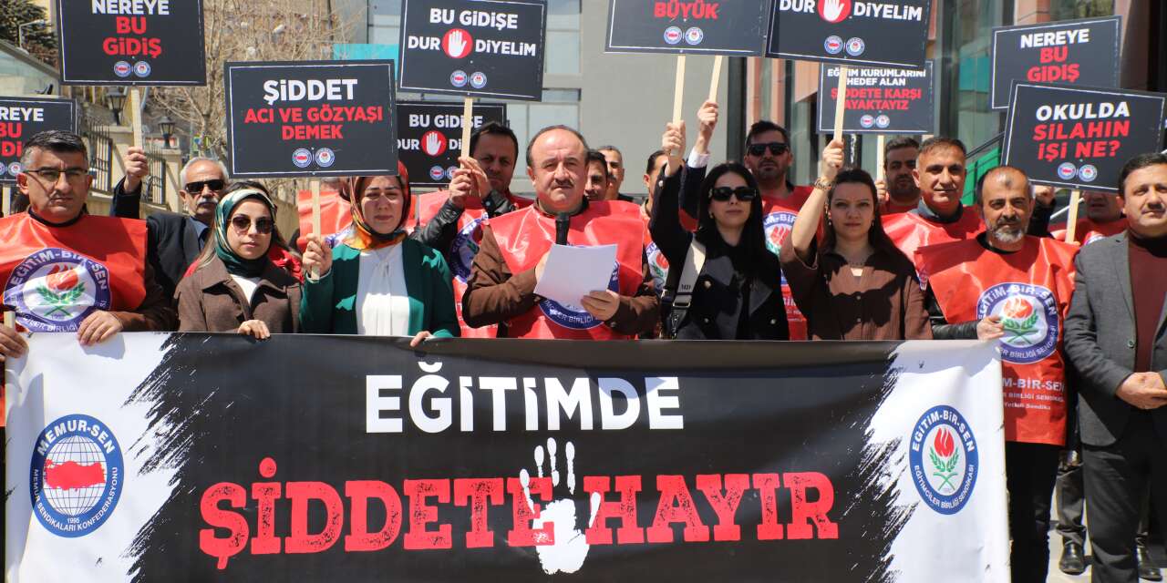 Hakkari Eğitim-Bir-Sen'den Şanlıurfa protestosu