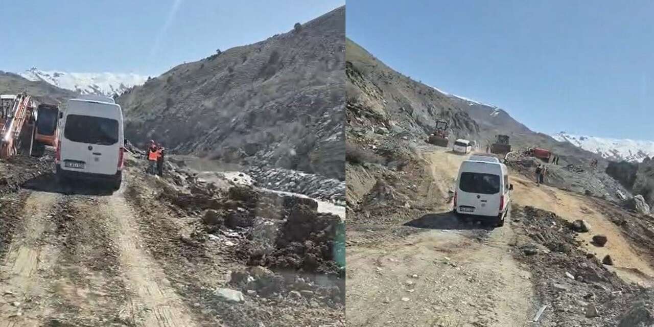 Hakkari-Van yolunda tek şerit