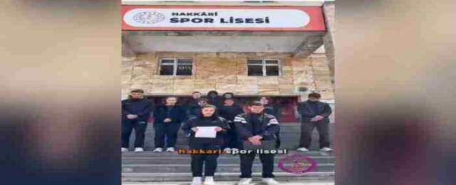 Hakkari Spor Lisesi’nden Şiddete Karşı Birlik Çağrısı