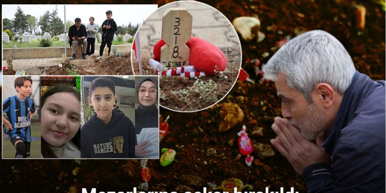 4 öğrencinin mezarında hüzün ve gözyaşı hakim