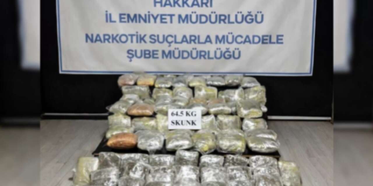 Hakkari polisi uyuşturucuya geçit vermedi