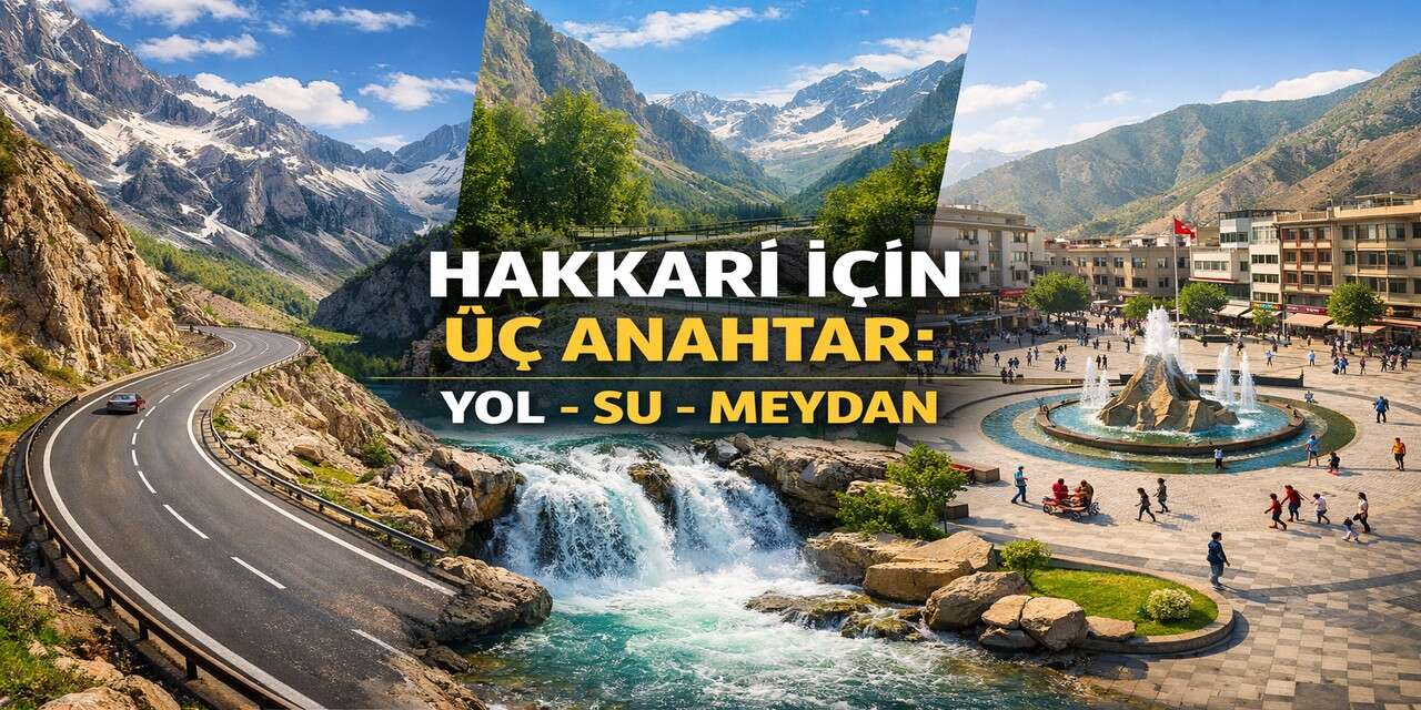Hakkari için üç anahtar: Yol, su, meydan