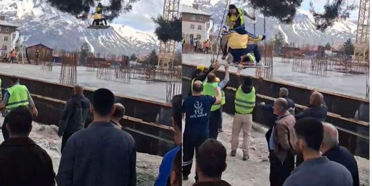 Hakkari'de iş kazası 1 yaralı