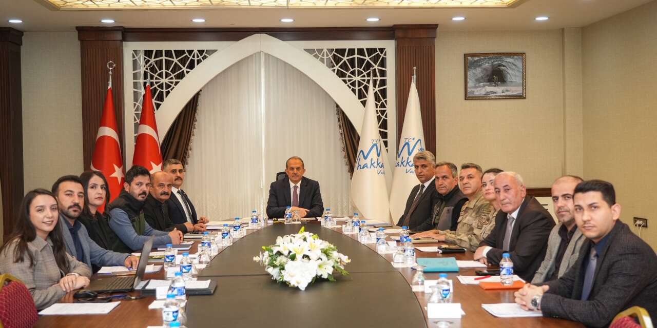 Hakkari'de mera komisyon toplantısı yapıldı