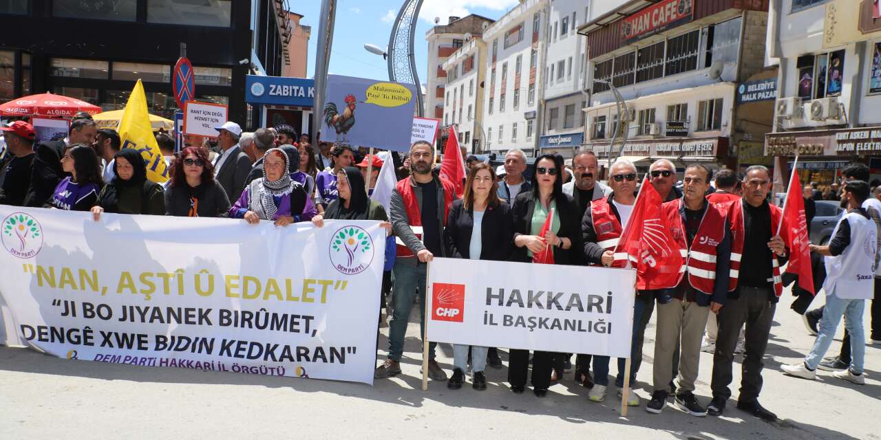 Hakkari'de 1 mayıs coşkusu