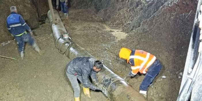 Berçelan’daki büyük su arızası giderildi