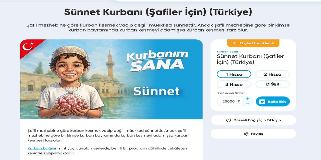 Şafii Mezhebine Göre Sünnet Kurbanı Bağışı: Fıkhi Kurallar ve Şeffaf Süreç