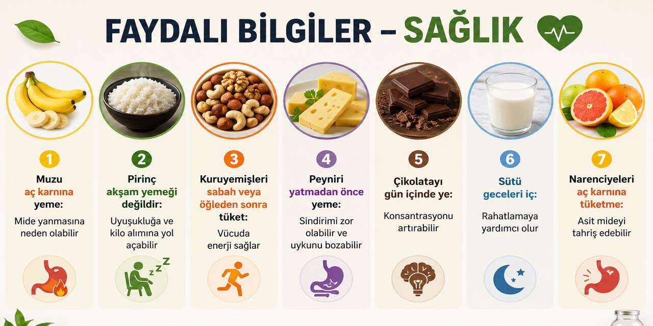 Sağlık için faydalı bilgiler