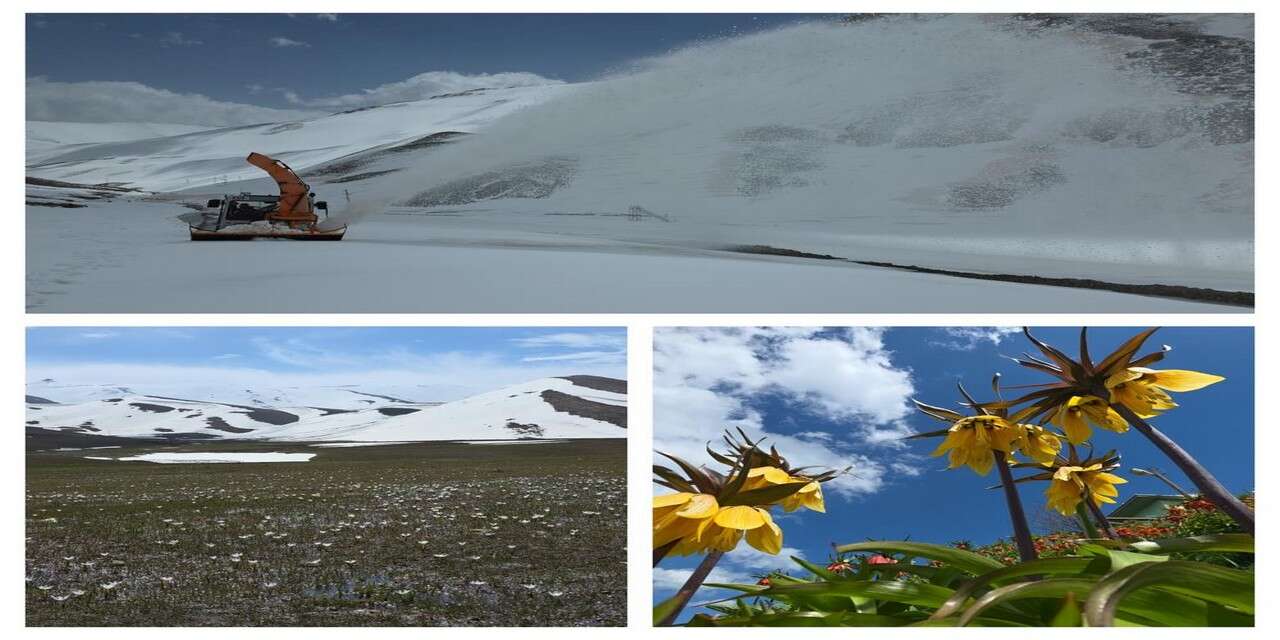 Yüksek kesimlerde 4 mevsim bir arada yaşanıyor