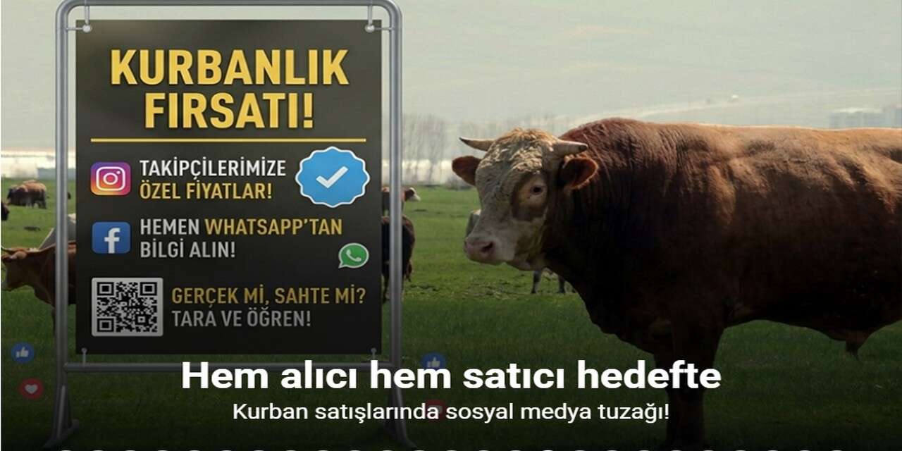 Sosyal Medyada kurbanlık fotoğrafı ile vurgun